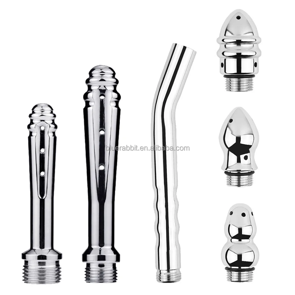 Metal Enema Shower Wholesale Handheld Anal Cleaning Shower Douche Enema Kit