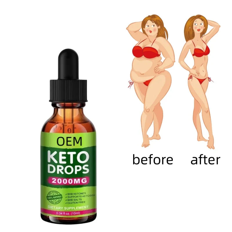 OEM Private Label Pure Liquid BHB Keto Drops Exogenous Ketones Burner Keto Drops For Men And Women