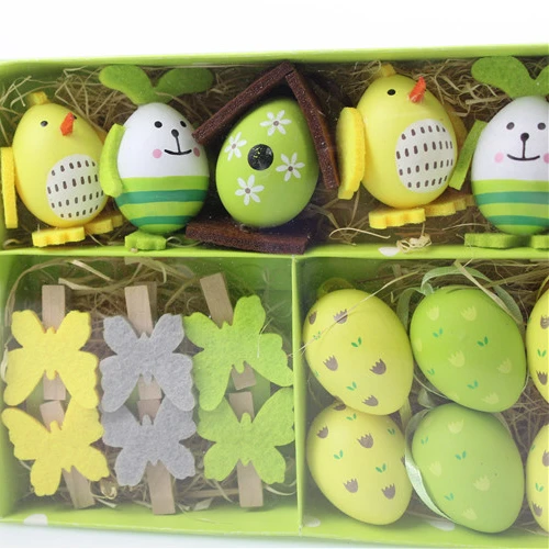 Wholesale Hot Selling High Quality Cute Kawaii Plastic Easter Egg Set Resin Mold Art Gift Craft For Home Decoration