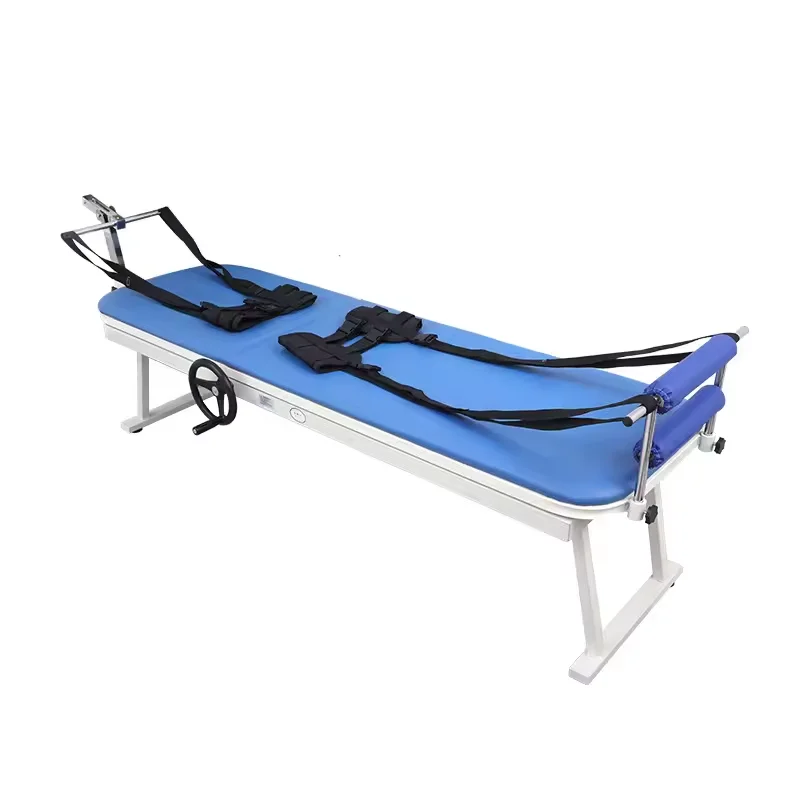 Medical cervical and lumbar spine traction bed multifunctional portable stretcher for lumbar disc cervical spondylosis