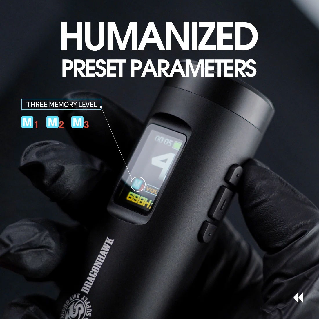 Dragonhawk X7 Battery Wireless Rotary Tattoo Pen Machine Eyebrow Wireless Tattoo Pen Tattoo Machine Rotary