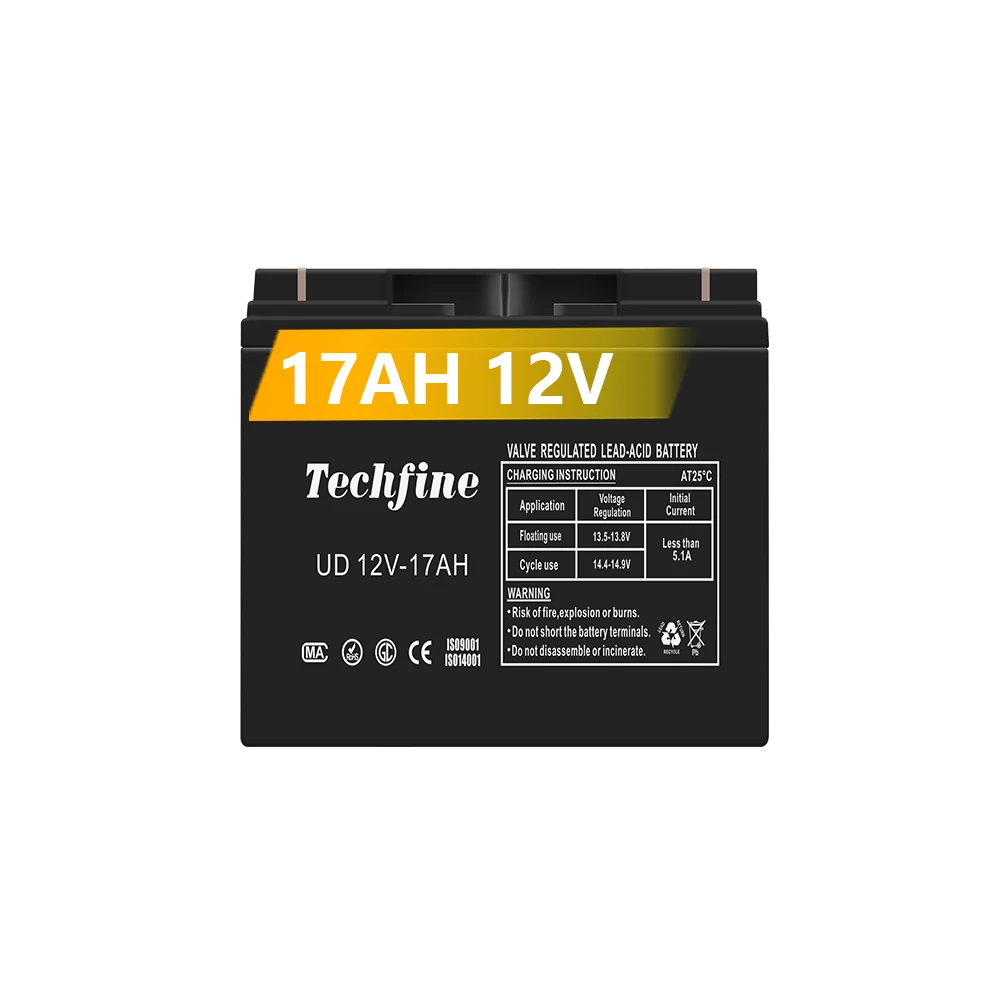 Аккумулятор AGM vrla 12 в 17 Ач, сертификация CE ISO Rohs