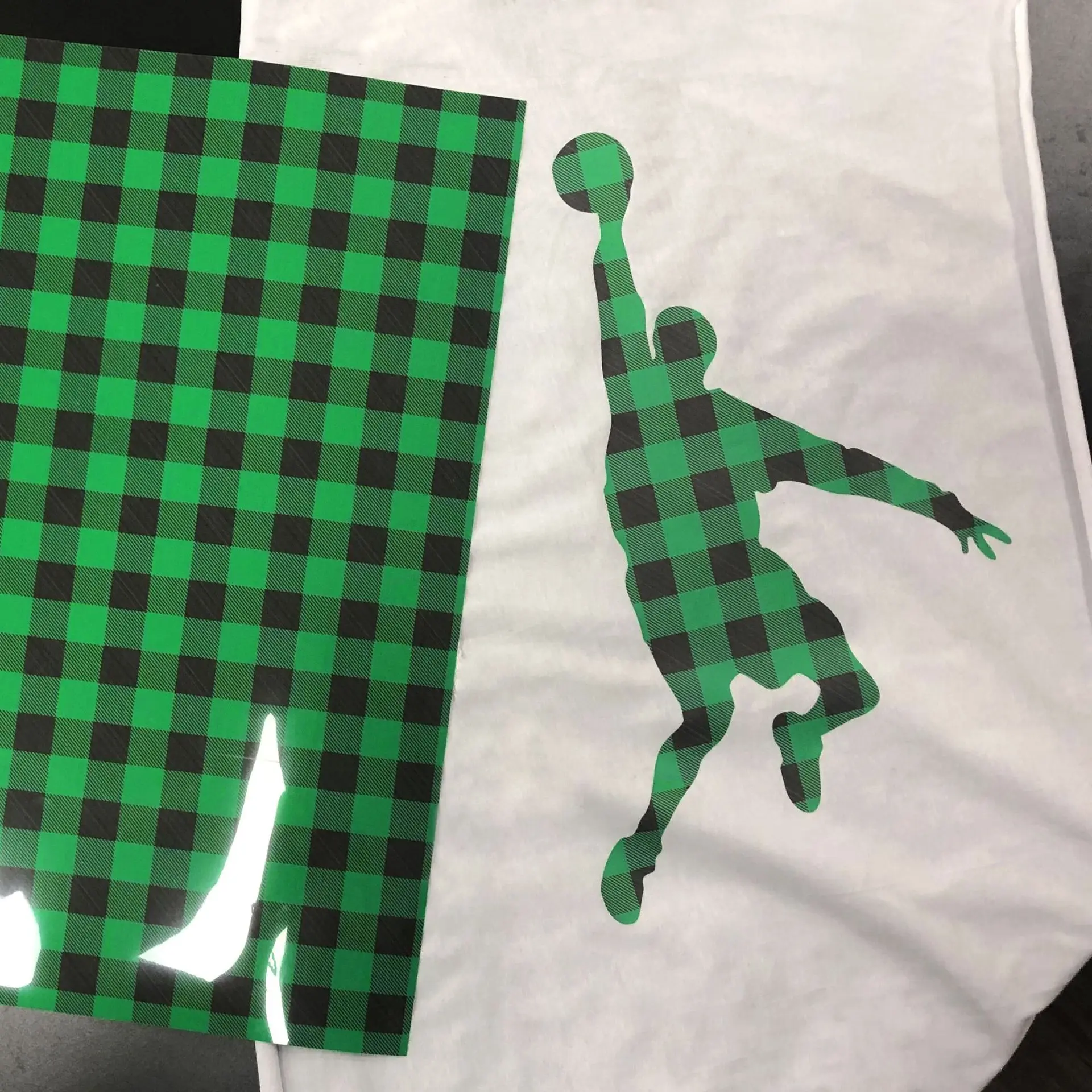 Check Flag HTV Vinyl Roll Plaid Heat Transfer Vinyl Racing Flag Patterned Fabric HTV Vinyl Compatible with Cricut & Sillhoutte