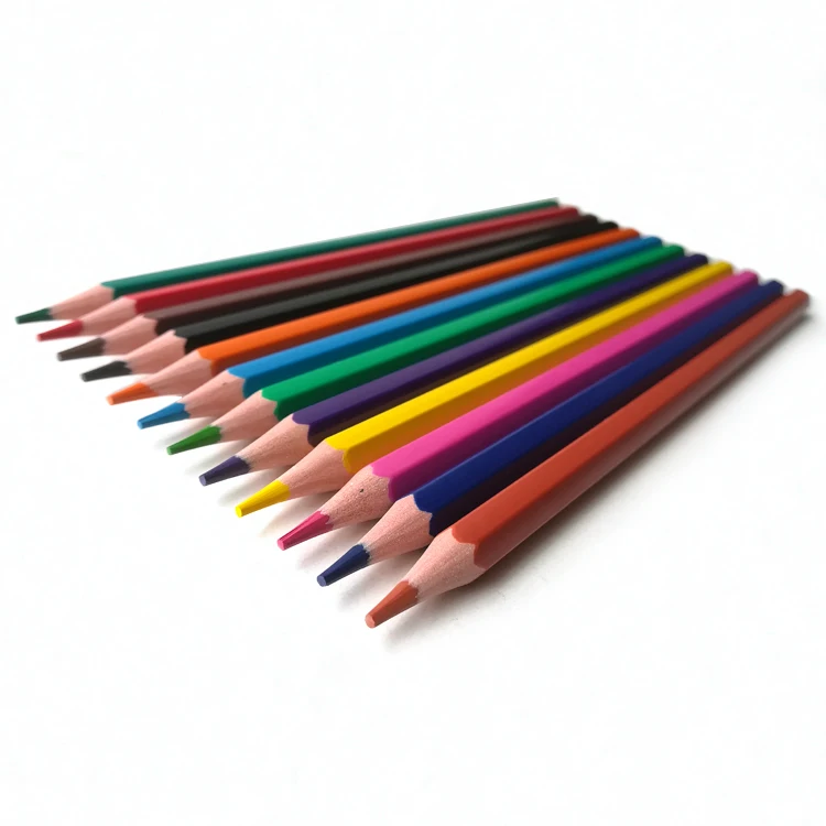 Custom OEM ODM 7 Inch 12 Pcs Plastic Colorful Pencil in Color Box