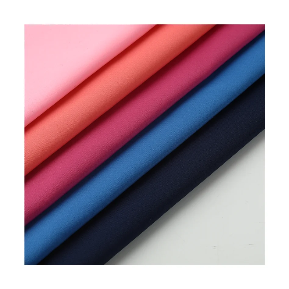 high quality 100% polyester Waterproof Plain peach skin velvet 75D*150D for garment