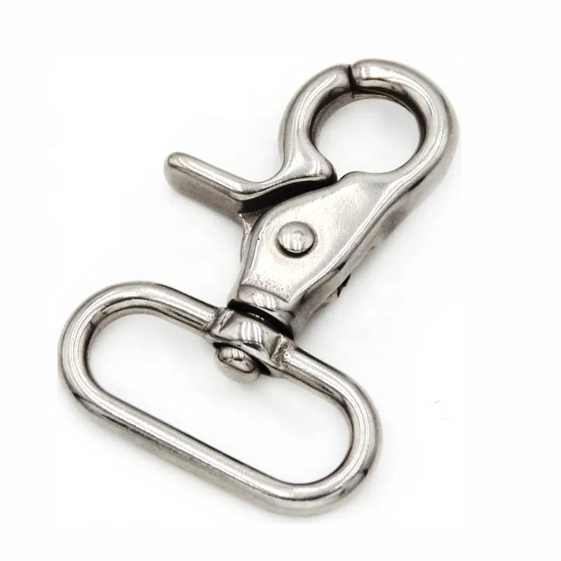 Top Quality Custom Snap Hook PVD Black Gold Copper Stainless Steel Swivel Trigger Snap Hook for pet leash