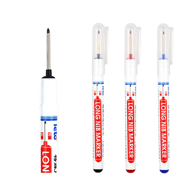 Factory direct logo customization 20mm multi-purpose long nib marker permanent for depth