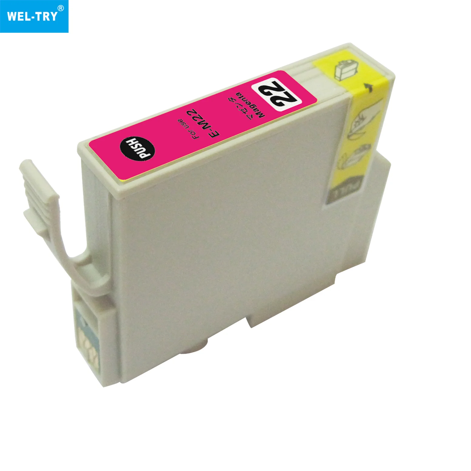 WEL-TRY ICBK22 ICC22 ICM22 ICY22 Premium Color Compatible InkJet Ink Cartridge for Epson PX-V700/CC-660PX