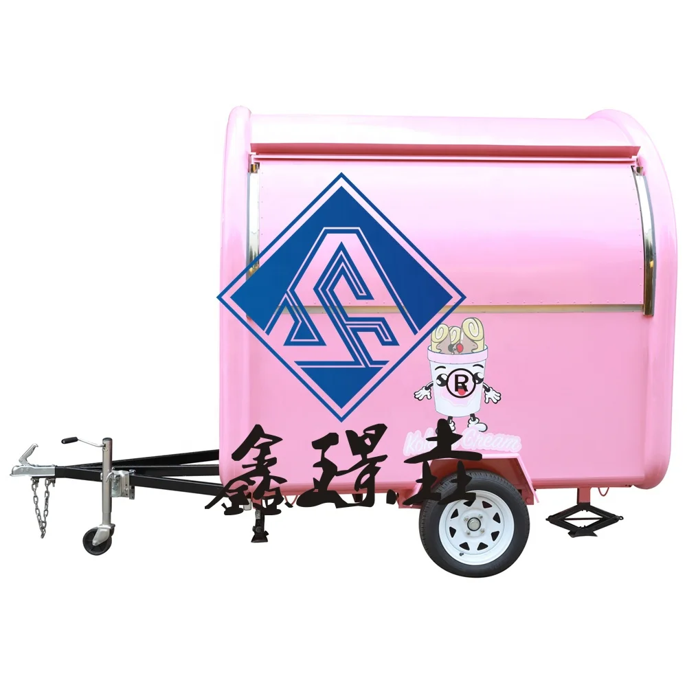 Hole-sale price mobile hotdog food trucks mobile frp food truck frozen food delivery truck