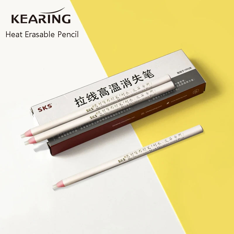 KEARING  Cut Free White Invisible Pencil Invisible Tailor Pencil High Temperature Disappearing Pencil