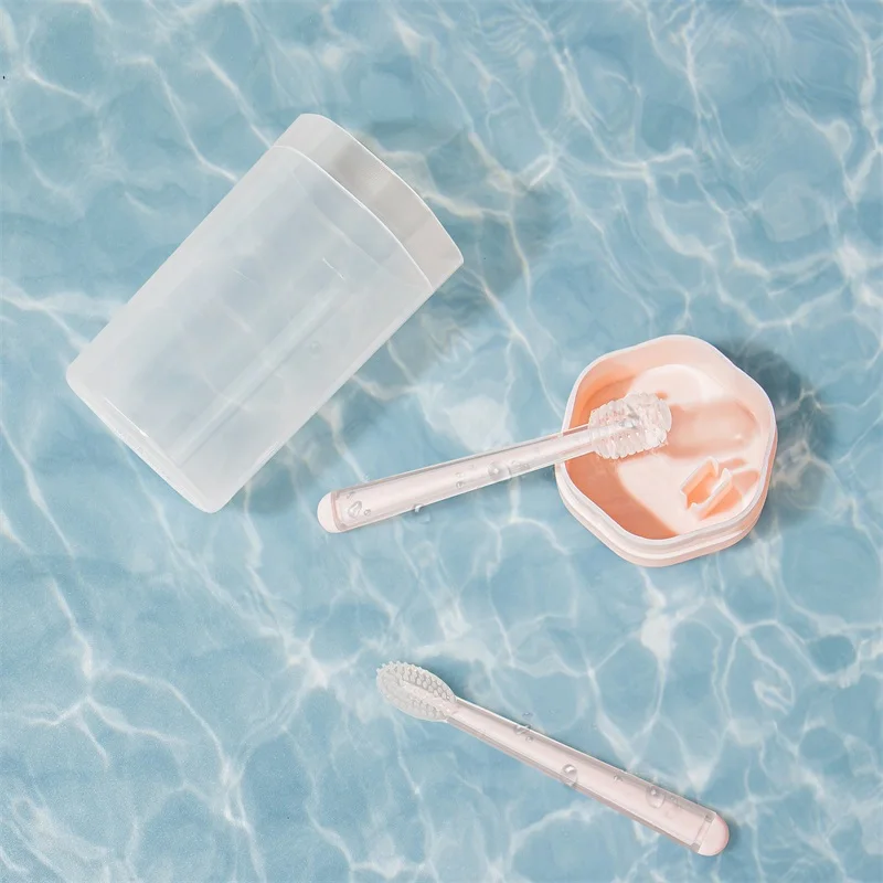 Customized High Quality Baby Training Toothbrush Set Infant Oral Cleaning Care Baby Manual Toothbrush Set