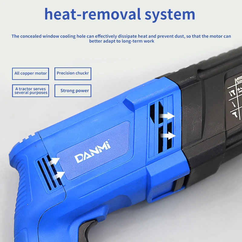 Electric hammer High quality factory rotary hammer Lightweight electric hammer drill household concrete plug-in tools