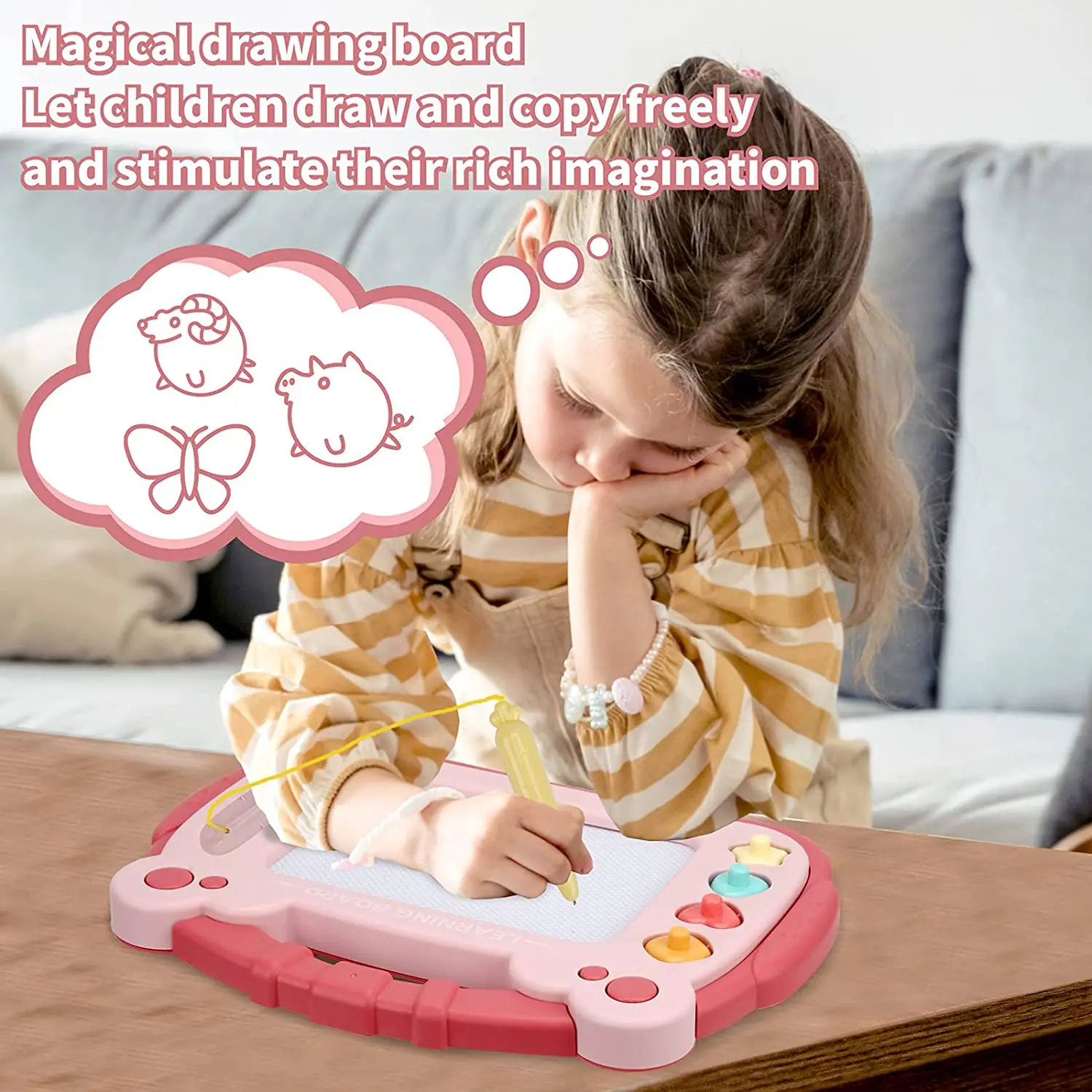 Writing Tablet for Kids & Adults - 8.5 Inch Digital Drawing & Doodle Board Graphic Tablet, Portable Learning Educational Toys