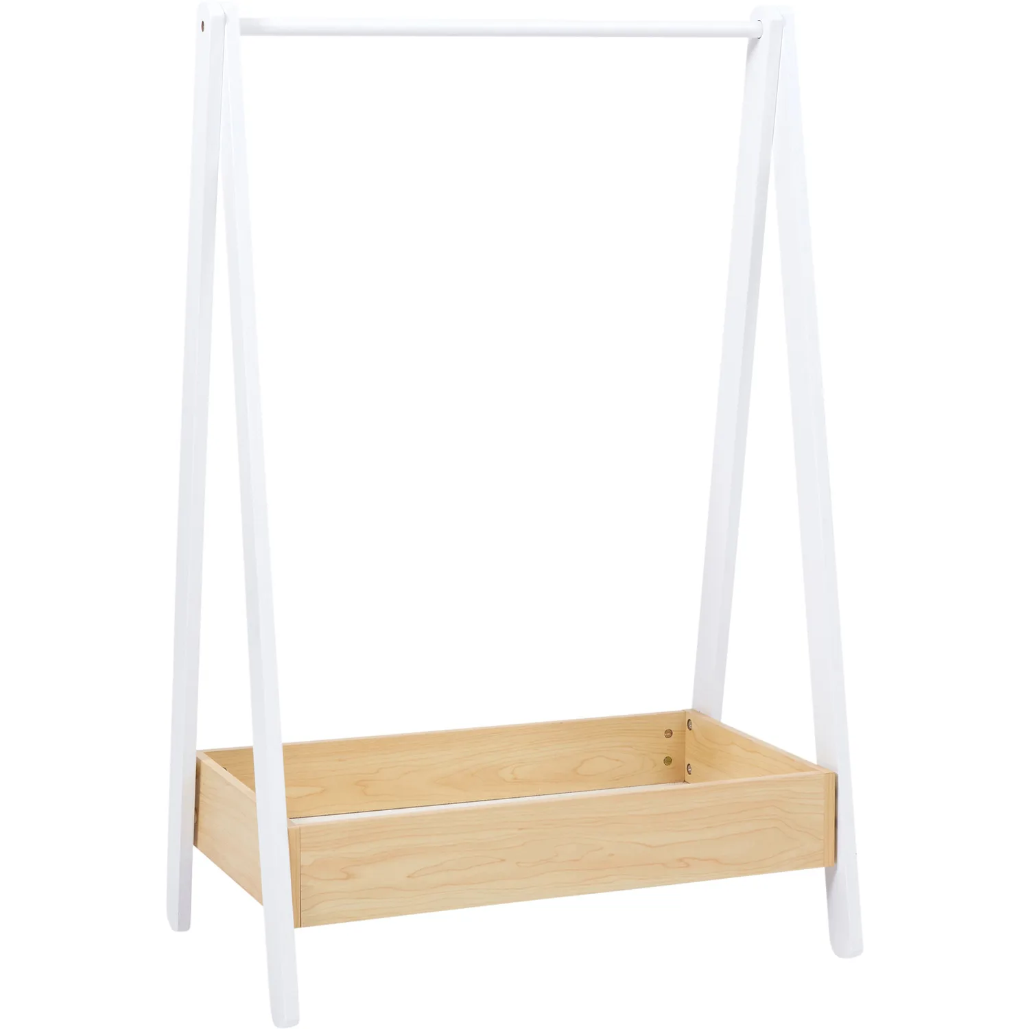 Wooden Clothes Hanger Rack for Kids Cloth Rack Closet