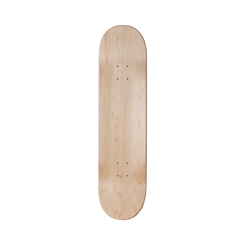 China Manufacturer Pro Skateboard Deck 7 Ply Canadian Maple Eepoxy Glue Double Rocker