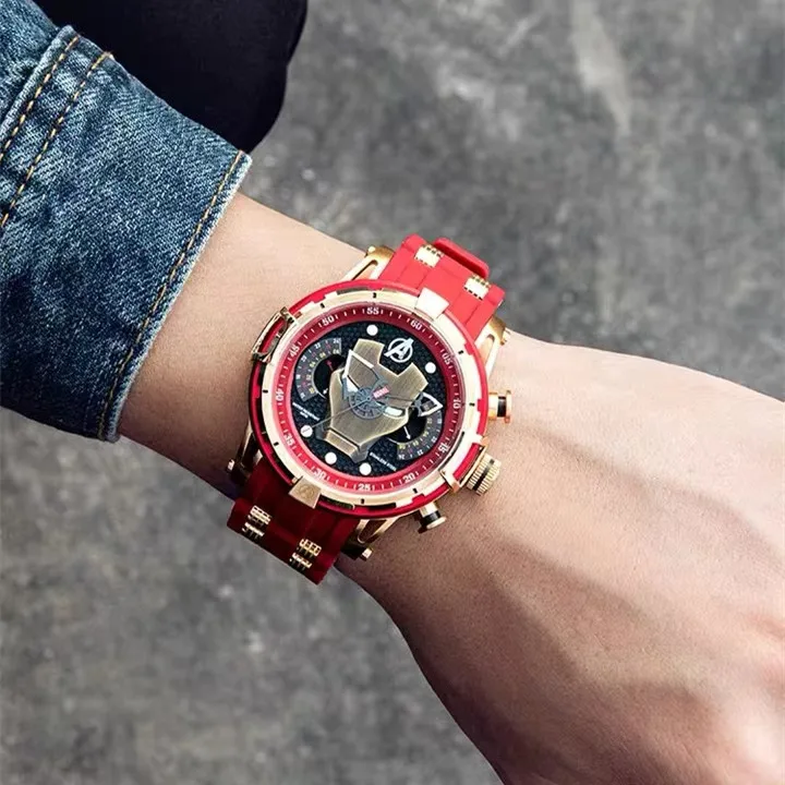 2023 men luxury watch avengers superman captain America adult large marvel watch for men Relojes masculinos