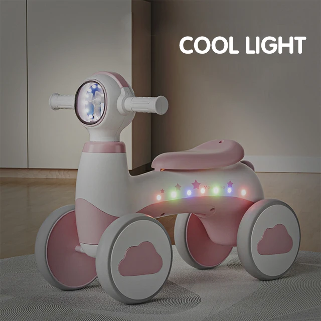 Kids Attractive Design Twisting Car Baby Sliding Rocking Car With light Anti Rollover 4 Wheels Indoor for 1-3 Yeard Toys