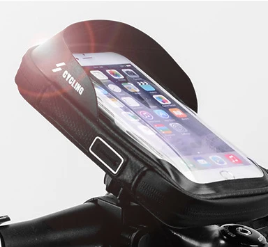 
Bike Front Frame Cycling Waterproof Top Mobile Phone Touch Screen Holder Bag 