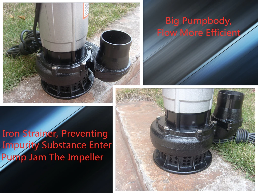 3INCH Outlet 1.1KW 1.5HP QDX Aluminium Impeller 8M Cable Well Water Lift Submersible Drainage Water Pump