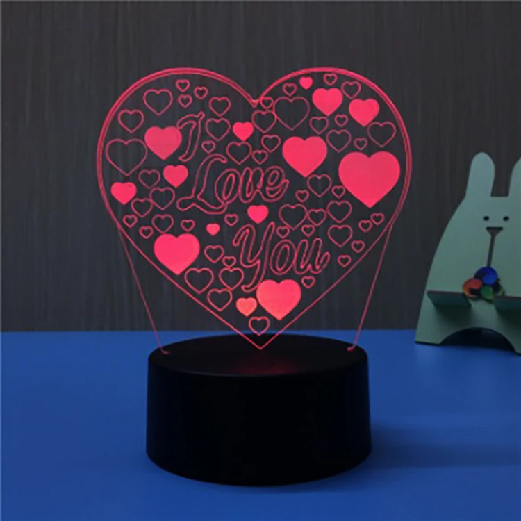 Wholesale Luminous Birthday Gift Usb for Abs Battery Powered Usb Rechargeable Cable Touch Rewritable Night Light With Message