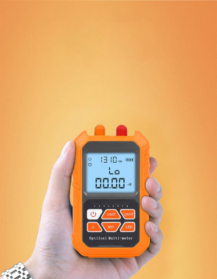 Ftth 3-in-1 Handheld Fiber Optic Mini Optical Power Meter -70+3 dBm Laser Source 5KM 15KM Network Cable Test
