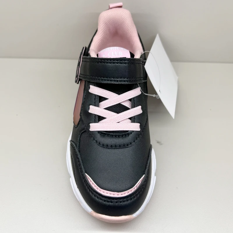 Kids Sport Shoes Casual Fitness & Walking Leather Upper with Rubber Insole & Back School Walking Net Cloth Features