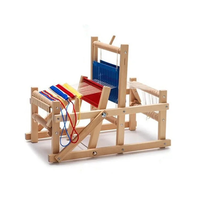 Kids Wooden Woven Looms Toys Kindergarten Girls Early Educational  DIY Handmade Toys