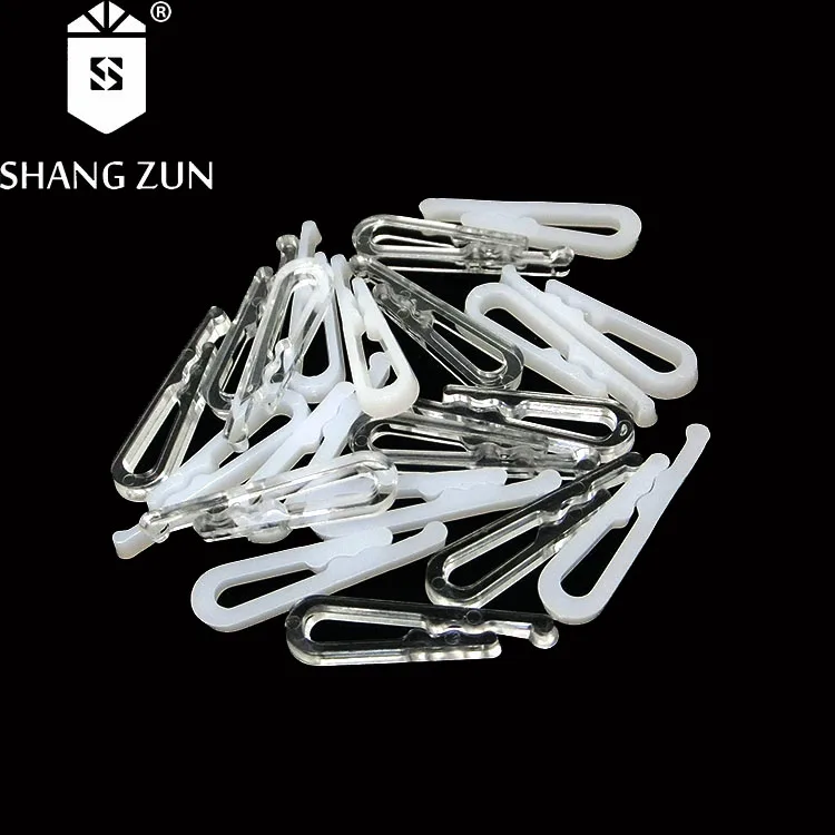 Hot Sale White 3CM Clips For Men Shirts Accessories Sleeve Eco-friendly Plastic Clear Teeth Clips for Suits Packing