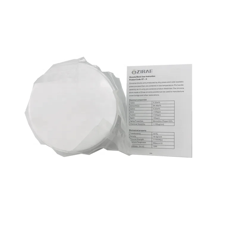 
Factory price cad cam 98mm HT zirconia blocks/Blanks/discs for dental crowns 