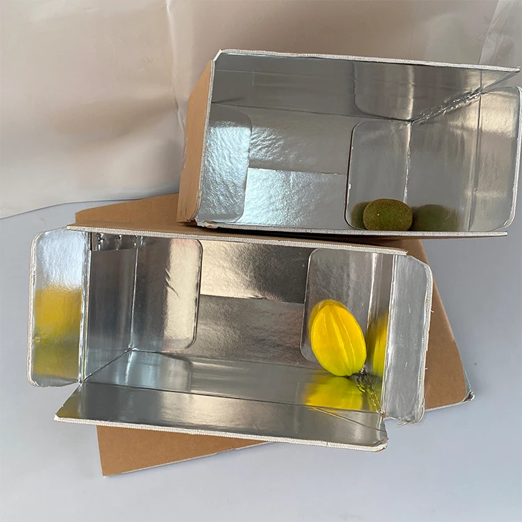custom Logo aluminum foil insulation carton food delivery carton box with insulation for mailing