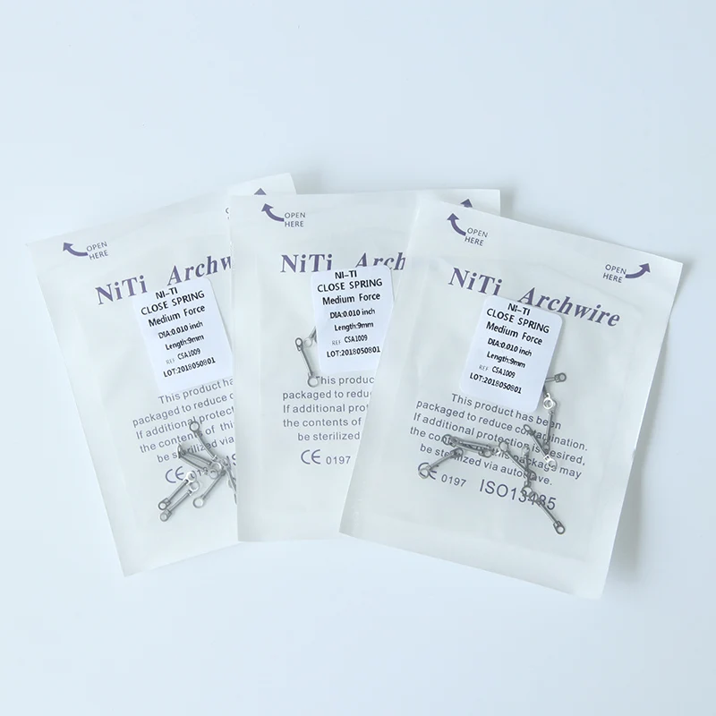 Orthodontics dental niti open coil springs