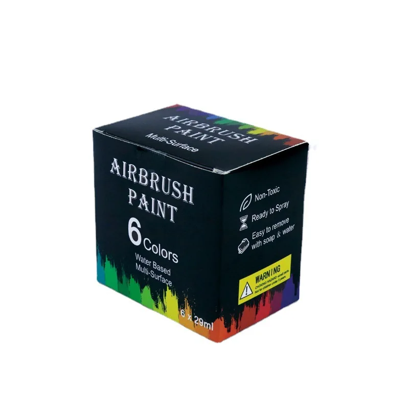 12 Colors Paint Kit Multi-Function Airbrush Paint for Paper Wall Car Leather Arts and Crafts Acrylic Airbrush Paint Set