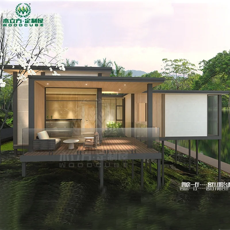
House use light steel prefab villa for self living or tourism 