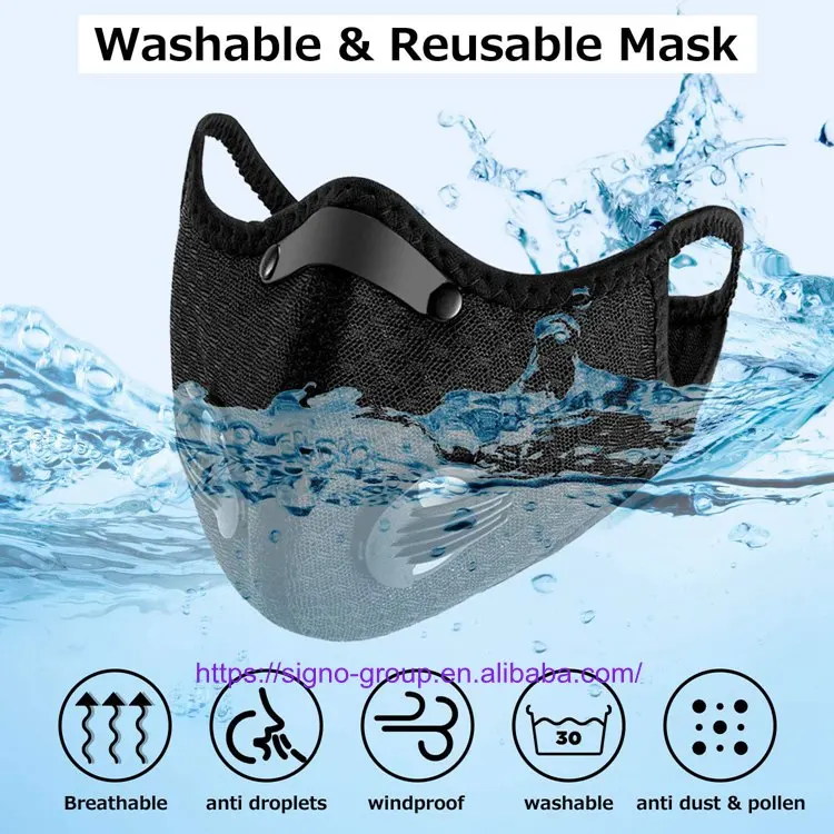 Спорт с Flitter Oem Маска Air Pro Защитная Мода Cubrebocas защитный Нетканый фильтр ткань Бесплатная черная