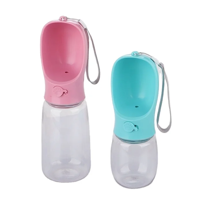 
Amazon Hot Sale Plastic Outdoor Travel Drinking Portable Pet Dog Water Bottle 