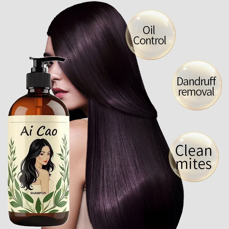 Шампунь OEM Ai Cao для удаления перхоти, ухода за кожей головы, контроля масла, удаления клещей и поддержания свежести