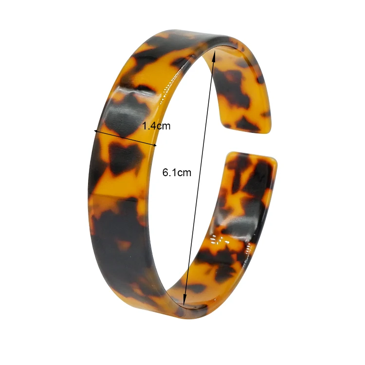fashion Acetie Acid Acetate tortoiseshell acrylic bracelet