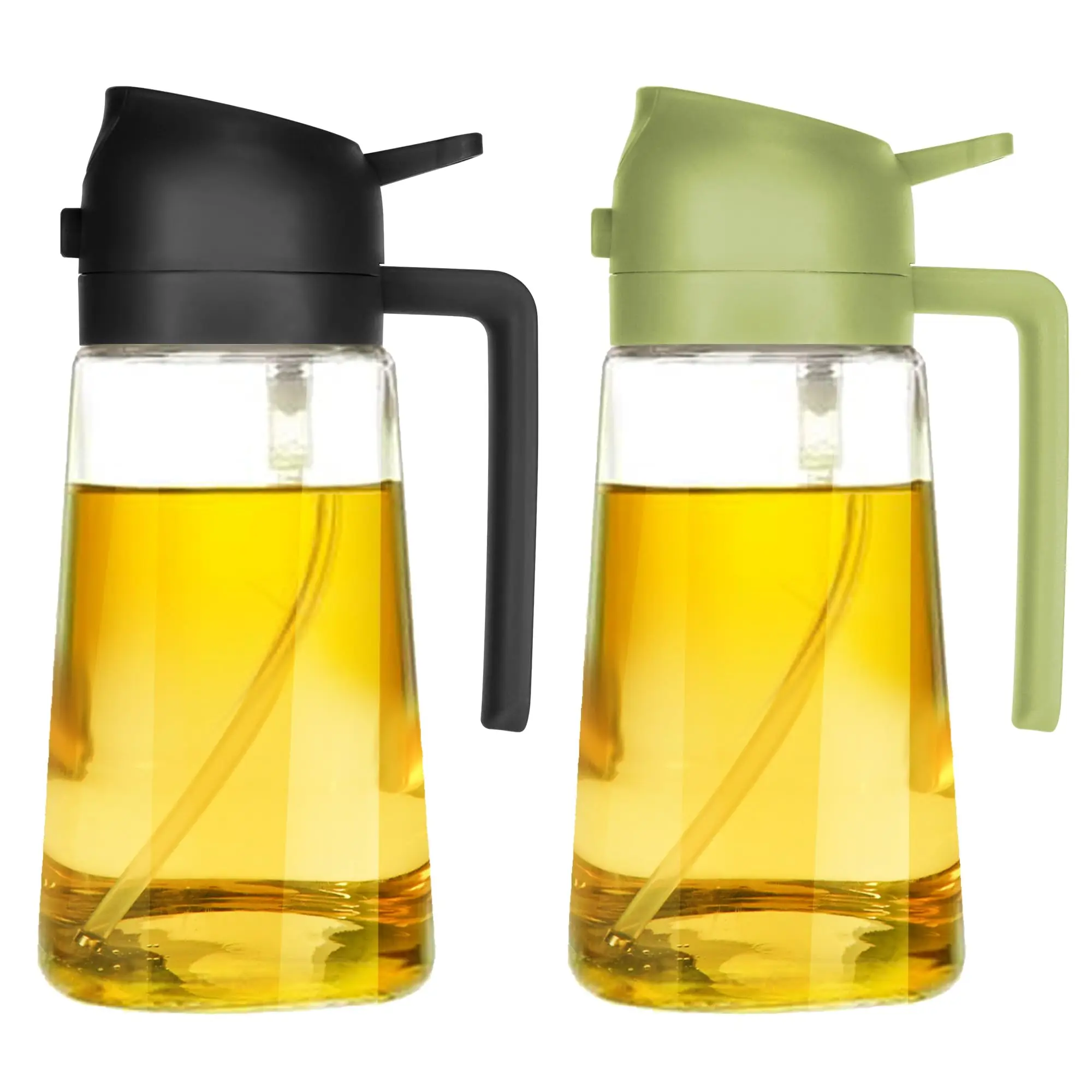 Wholesale 16oz 2-in-1 Olive Oil Dispenser and Sprayer with 470ml capacity for Kitchen Oil Bottle with Cheap price