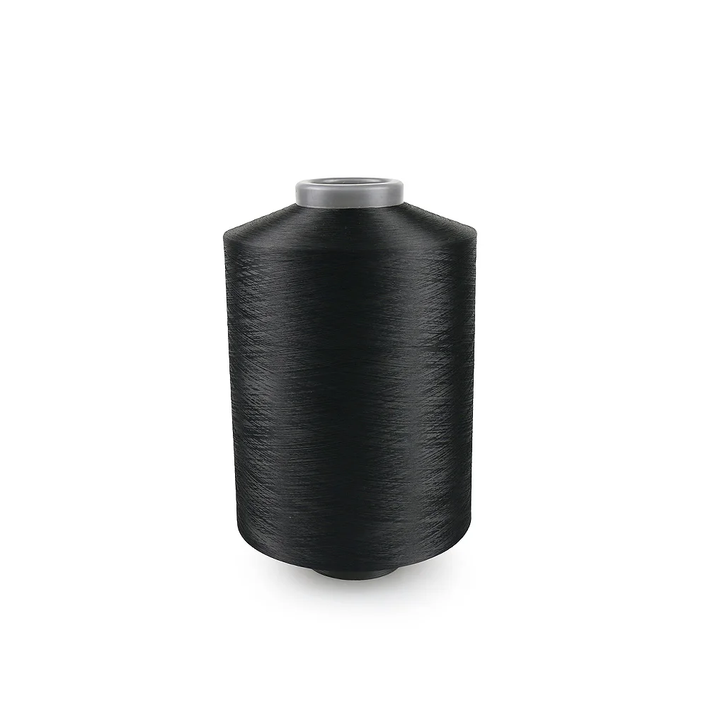 Polyester heather 75D36F white polyester DTY stretch yarn melange yarn for knitting fabric