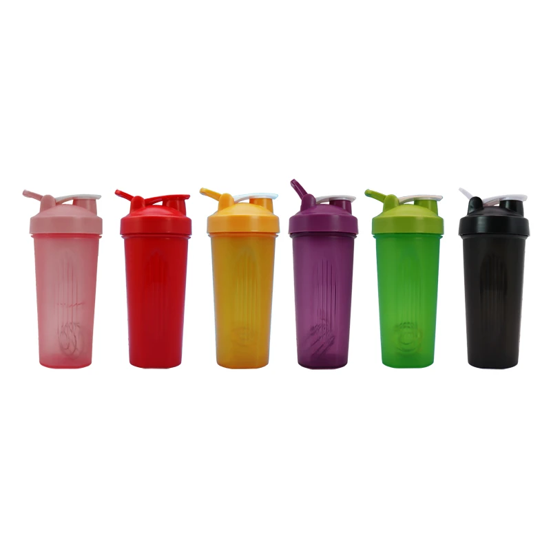 600ml BPA-Free Plastic Sport Cup Custom Logo Color Fitness Proteins Shake Water Bottle PP Material