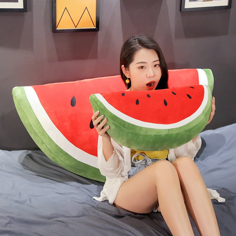 Cartoon lovely fruit pillow funny decorate fruit pillow watermelon pillows
