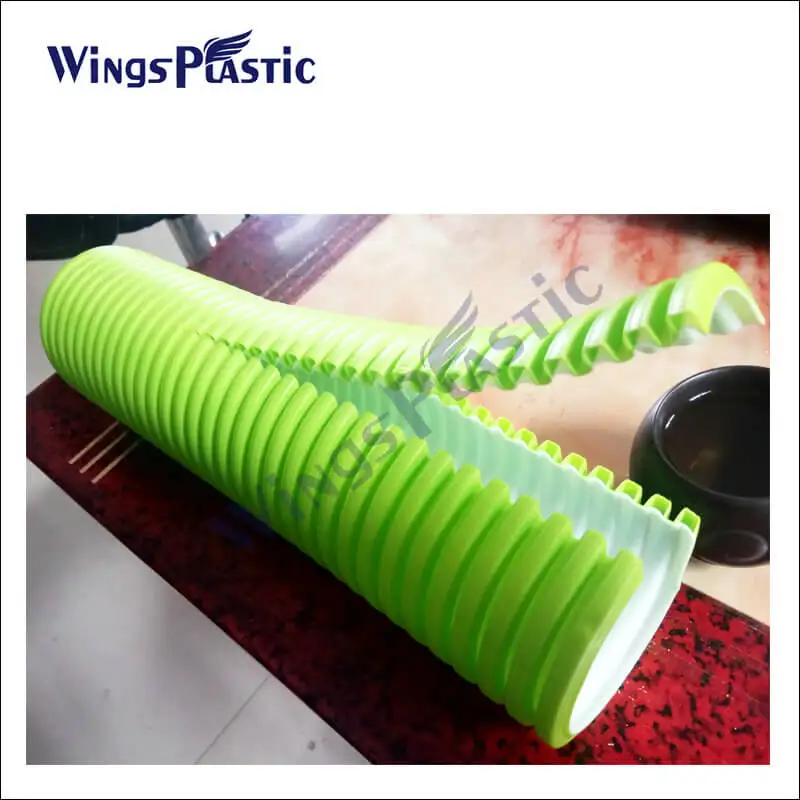 Plastic machine manufacturer hdpe corrugated pipe making machine/ double wall corrugated DWC pipe machine