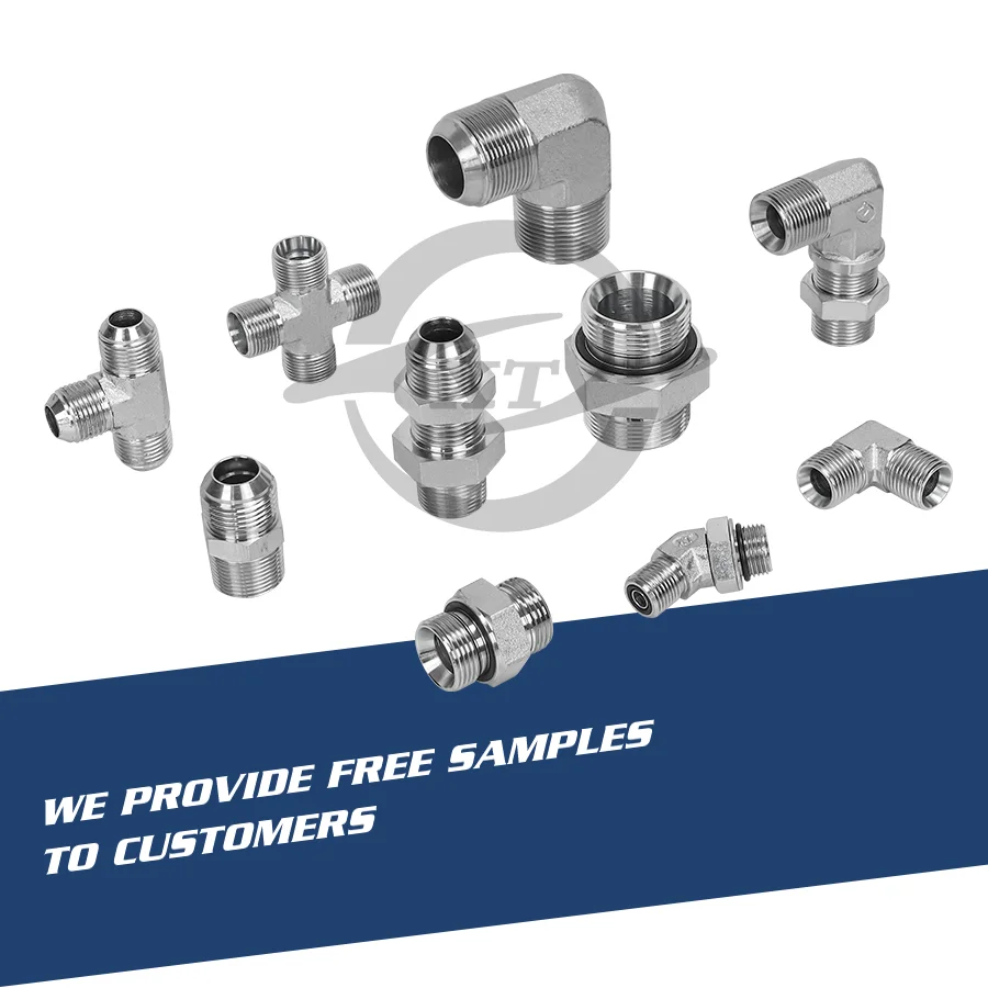 factory wholesale hydraulic flare male female pipe fitting 2NJ hex hydraulic straight union nipple