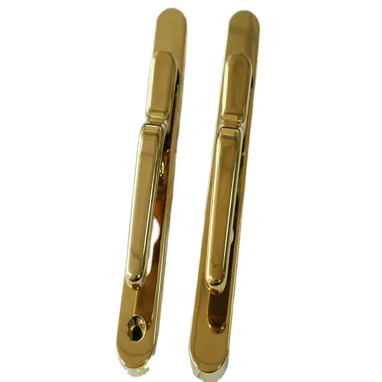 Chinese Factory OEM high quality PVD aluminum inner gold plated door handle