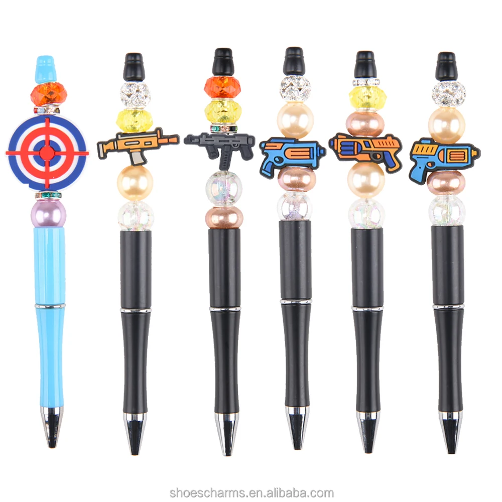 Ready to Ship high quality 3D Animal Character pen topper promotional Kids focal bead for DIY craft pen tops making  accessories