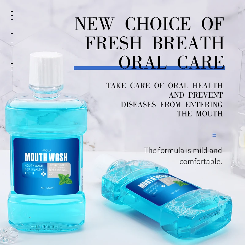 OEM /ODM Factory Supply Mouthwash Mint Flavor Coconut Oil Pulling Mouth Wash With Best Price