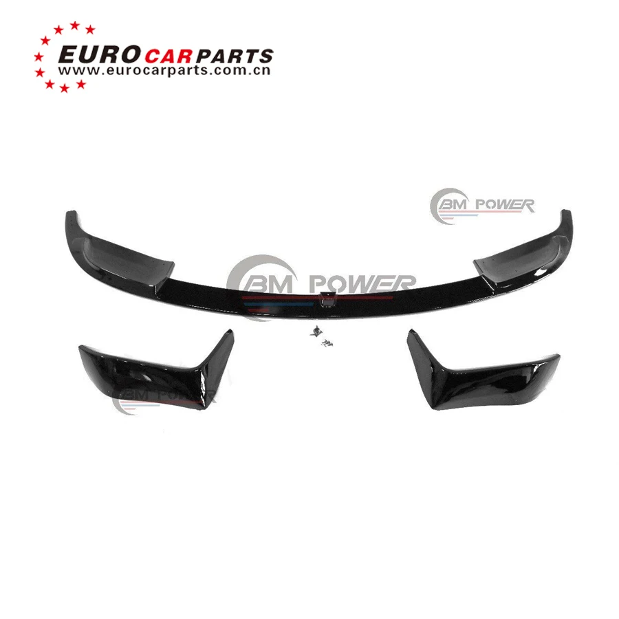 3 серии F30 M3 MAD передняя губа для F30 M3 to MAD стиль Передняя юбка блеск черный Высокое качество PP материал