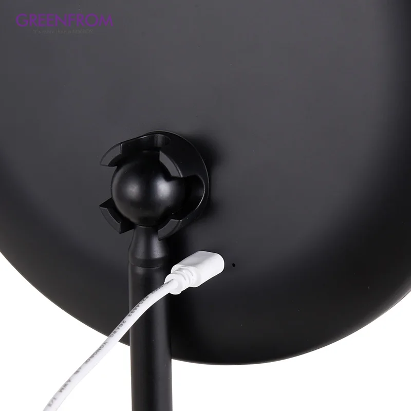 Greenfrom Custom Lighted Makeup Mirror LED 1X/10x Magnifying Round Cosmetic Mirror Led Professional Vanity Makeup Mirror