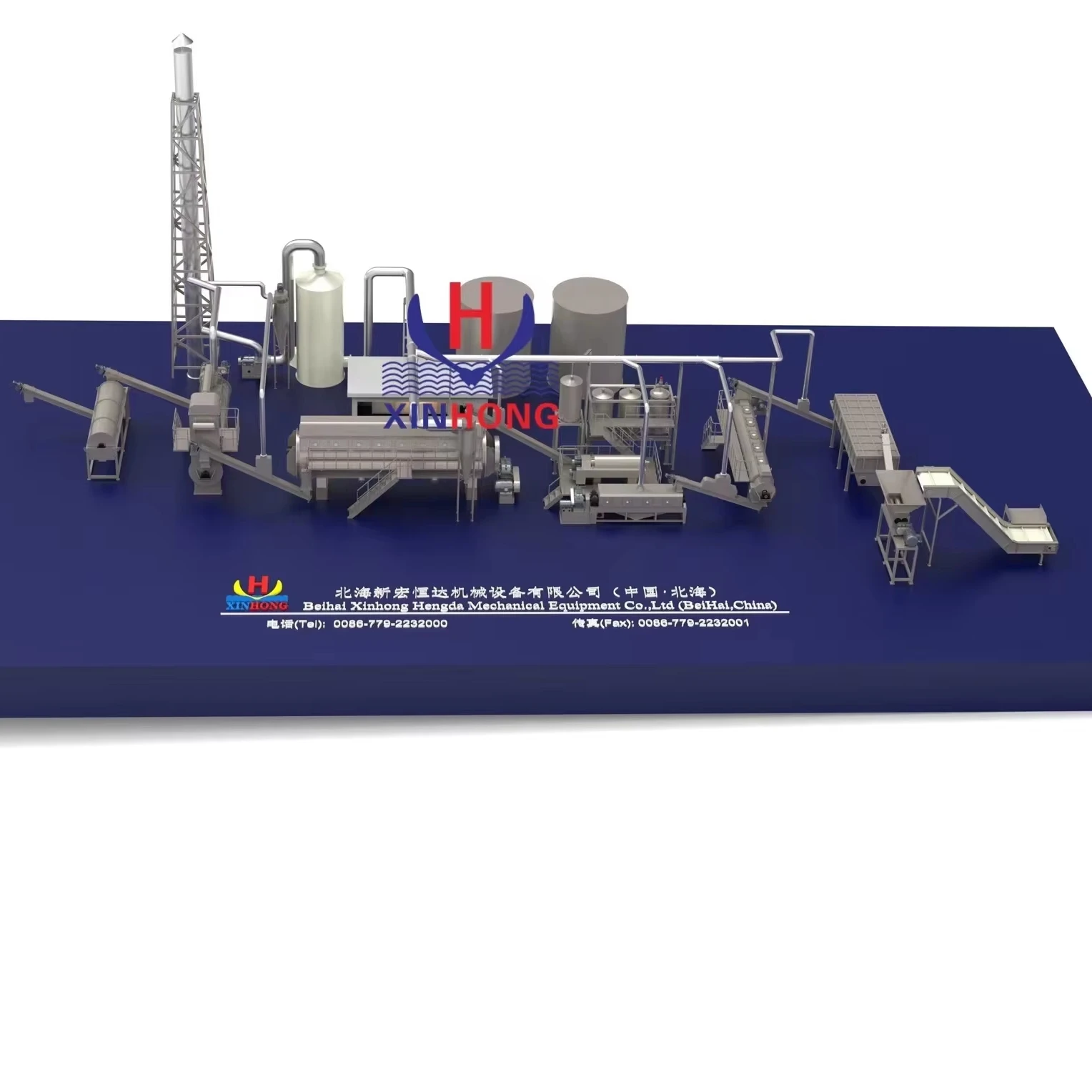 High Speed Chicken carcass processing for Meat and bone meal(MBM) production 50T/day
