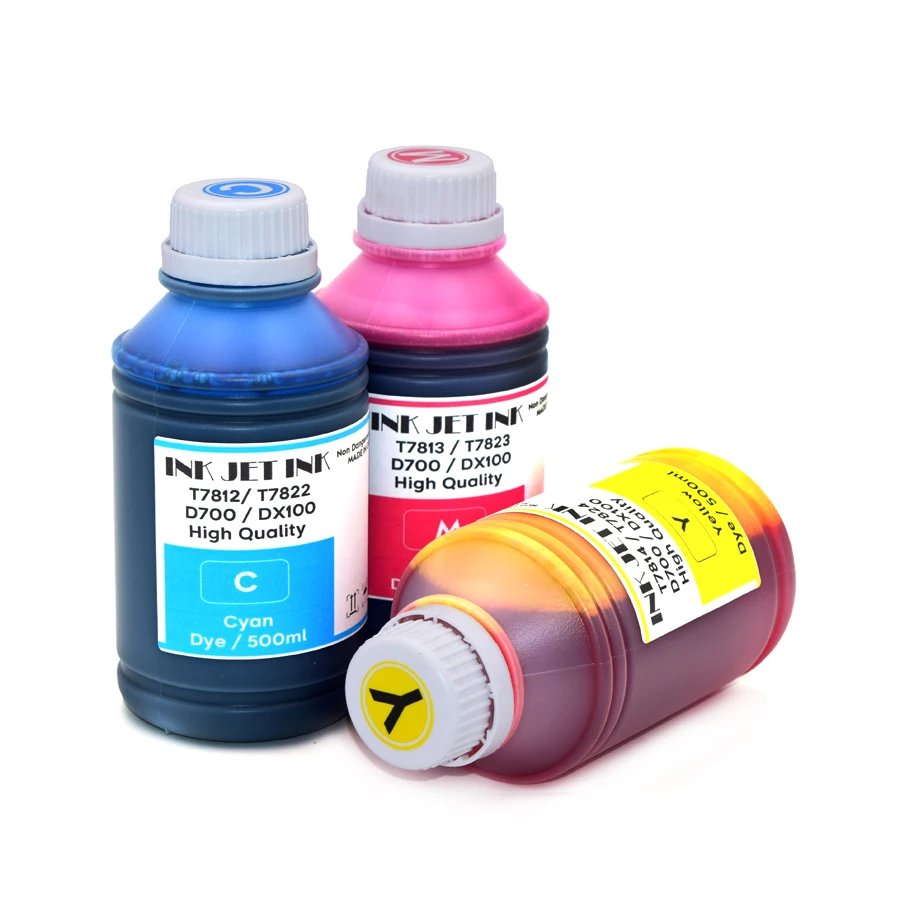 T7811-T7816 T7821-T7826 500ml D700 DX100 Inkjet Printer Dye Ink For Epson Surelab SL- D700 FUJI DX100 Printers